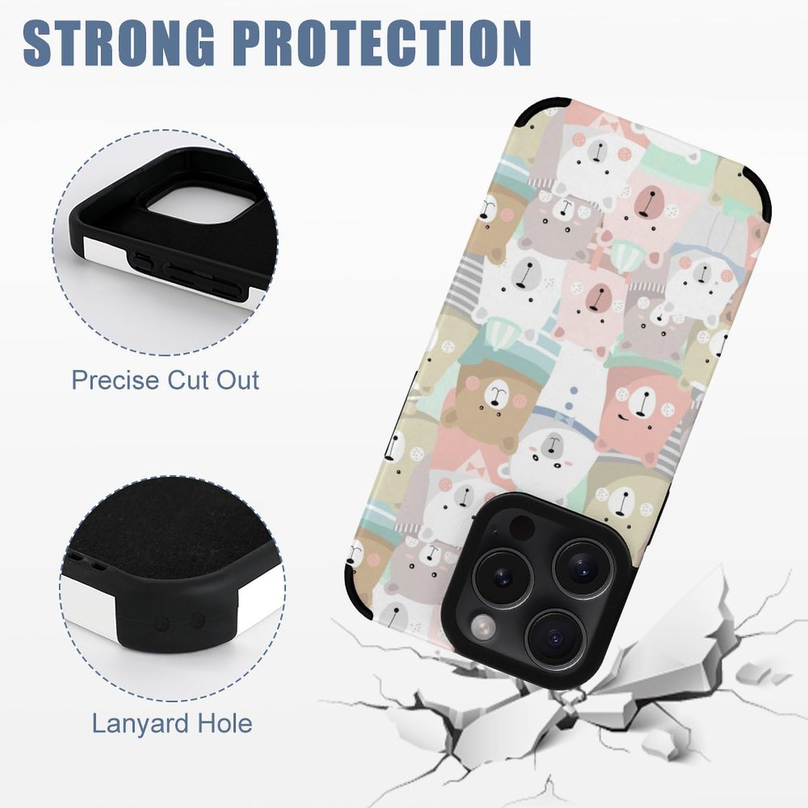 Amazon.co.jp: iPhone 15 Pro Max ケース くま クマ 熊 かわいい