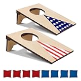 AIWEILUCK 2PCS Mini Tabletop Cornhole Boards Toy, 4.7