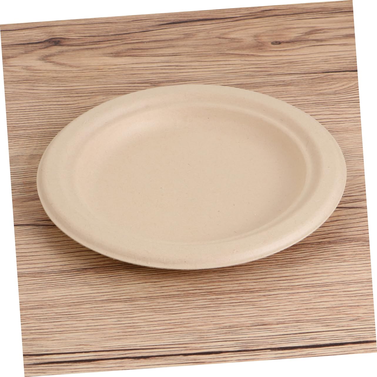 Anneome 100 Piezas Platos Desechables Pulpa de Color Marrón de Bandejas Biodegradables para Servir Fiestas Bodas y Cumpleaños