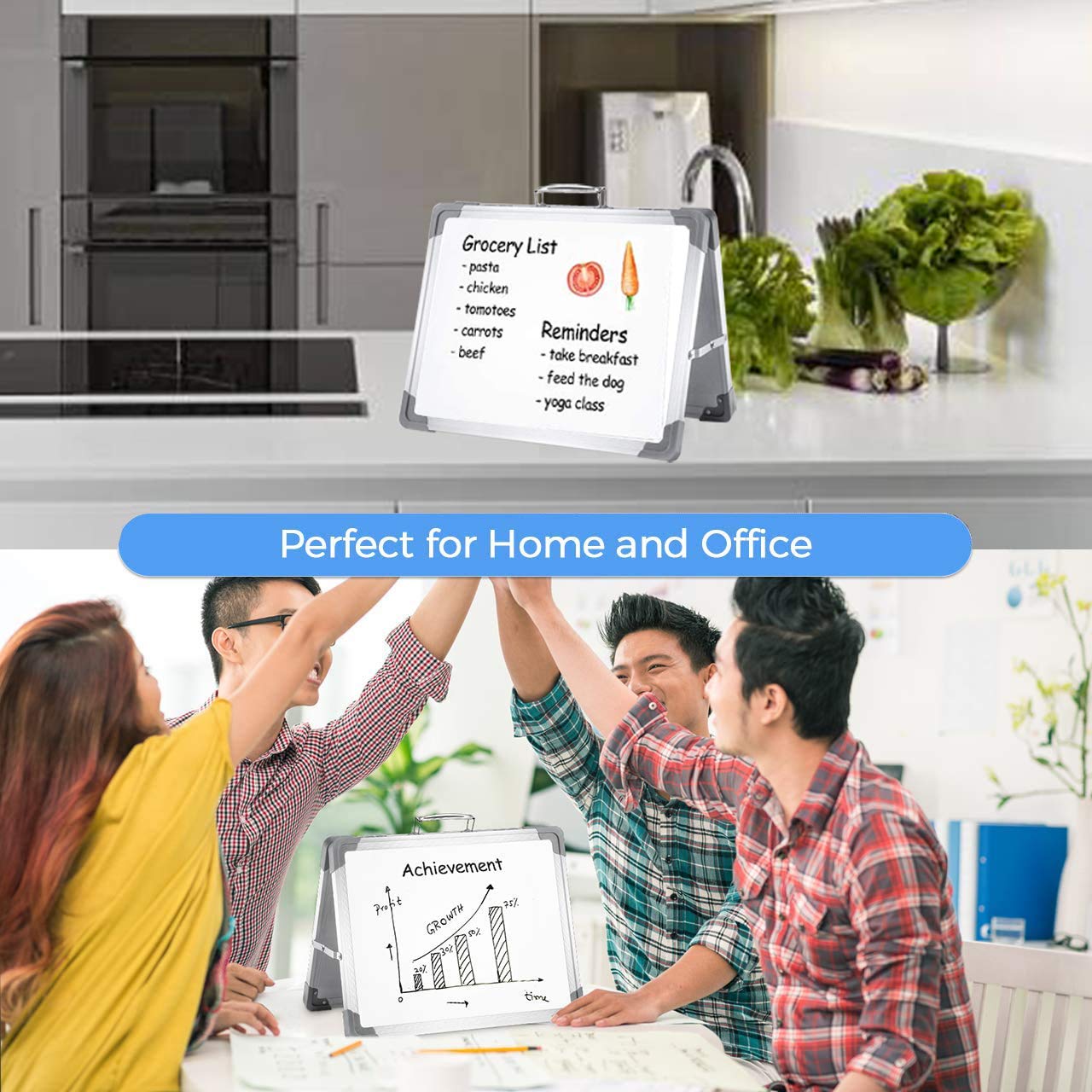 Hivillexun Small Whiteboard Dry Erase Boards, Portable White Board