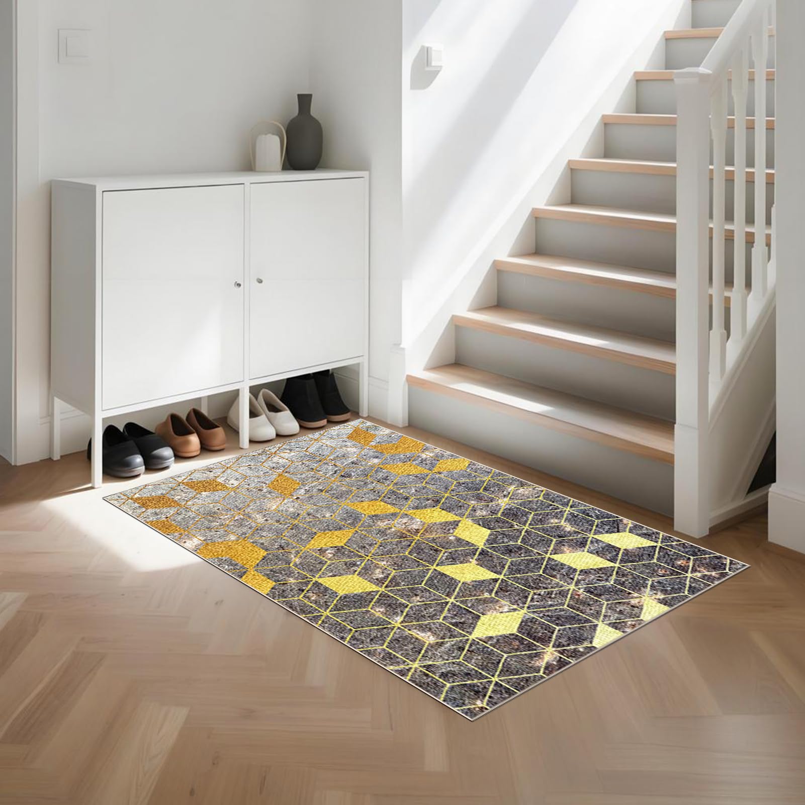 Tappeto del Corridoio 80 x 300 cm Tappeto Stretto Antiscivolo Moderno Tappeti Runner per Cucina Lungo Lavabile Tappeto Cucina Tappeti Runner Ingresso per Corridoio Ingresso Lavanderia