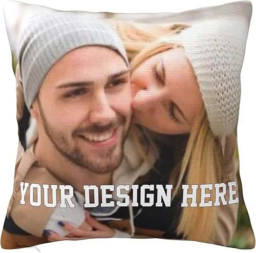 Miniatura 2 de Funda de almohada personalizada con fotos, nombre, logotipo, regalos personalizados de Pilloecase para novio, novia, marido, esposa, mamá, papá,
