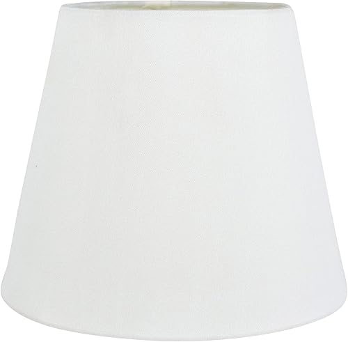 Miniatura 4 de Meriville Juego de 2 pantallas de lámpara de araña de imitación de color blanco hueso, 4 x 6 x 5 pulgadas