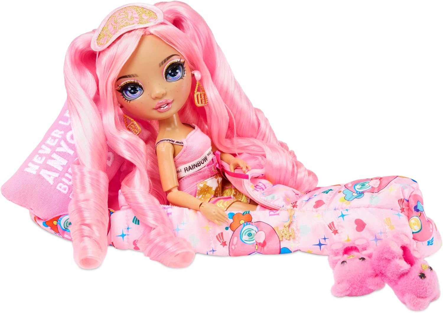 Exclusive Special Rainbow High Slumber Party Fashion Doll and Playset w/ 2 Outfits Choose from Brianna Dulce, Marisa Golding, Robin Sterling (Brianna Dulce)