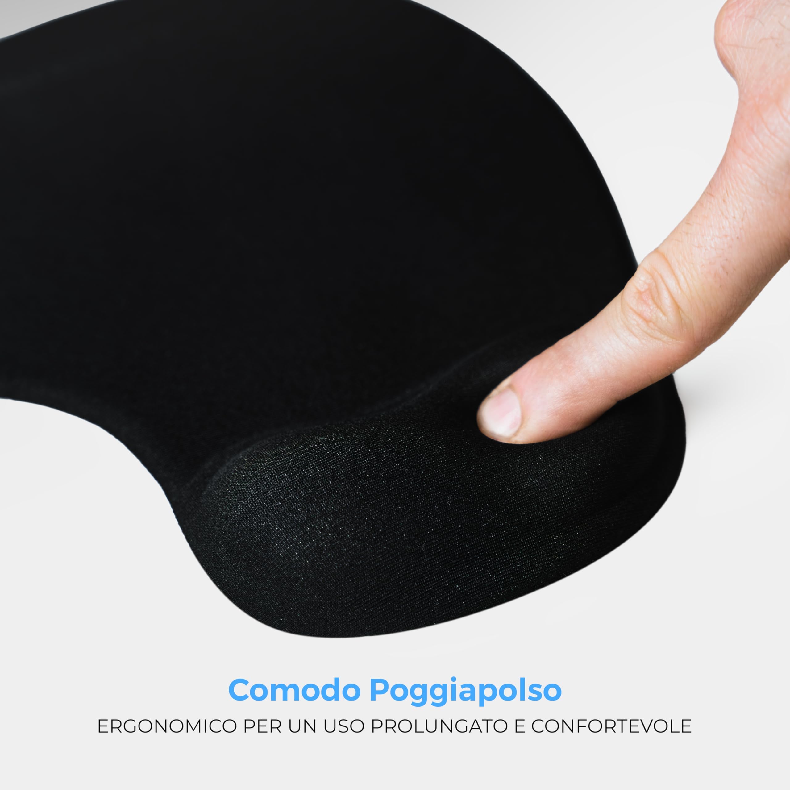 Tappetino Mouse Con Poggiapolsi In Gel - Ergonomico E Portatile Per Ufficio E Viaggio - Foto 10