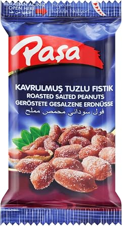 Pasha Roasted Salted Peanuts, 30gr x 48 Pack, Total 1440gr