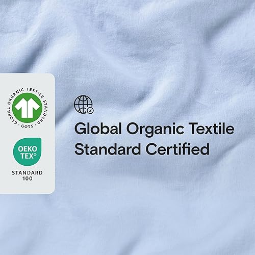 Miniatura 3 de Sijo Funda de edredón de lino francés 100 % orgánico lavado a la piedra, certificado orgánico GOTS, lote pequeño procedente de Normandía,