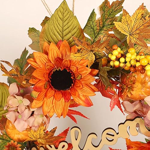 Vista 28 de Ochine Guirnalda decorativa de lágrima artificial para Acción de Gracias, otoño, Halloween