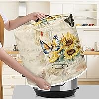 Vista 4 de Cubierta aislada para aparatos de olla a presión, también apta para olla arrocera, freidora de aire y olla de barro, cubierta antipolvo de 6 cuartos