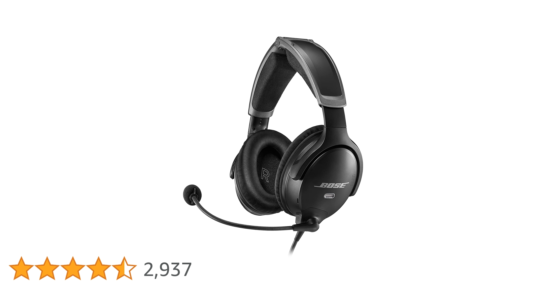 Bose A30 Bluetooth Aviation Headset - Lightweight Comfortable