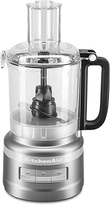 KitchenAid Base 9-Cup Food Processor | Contour Silver (Renewed)
