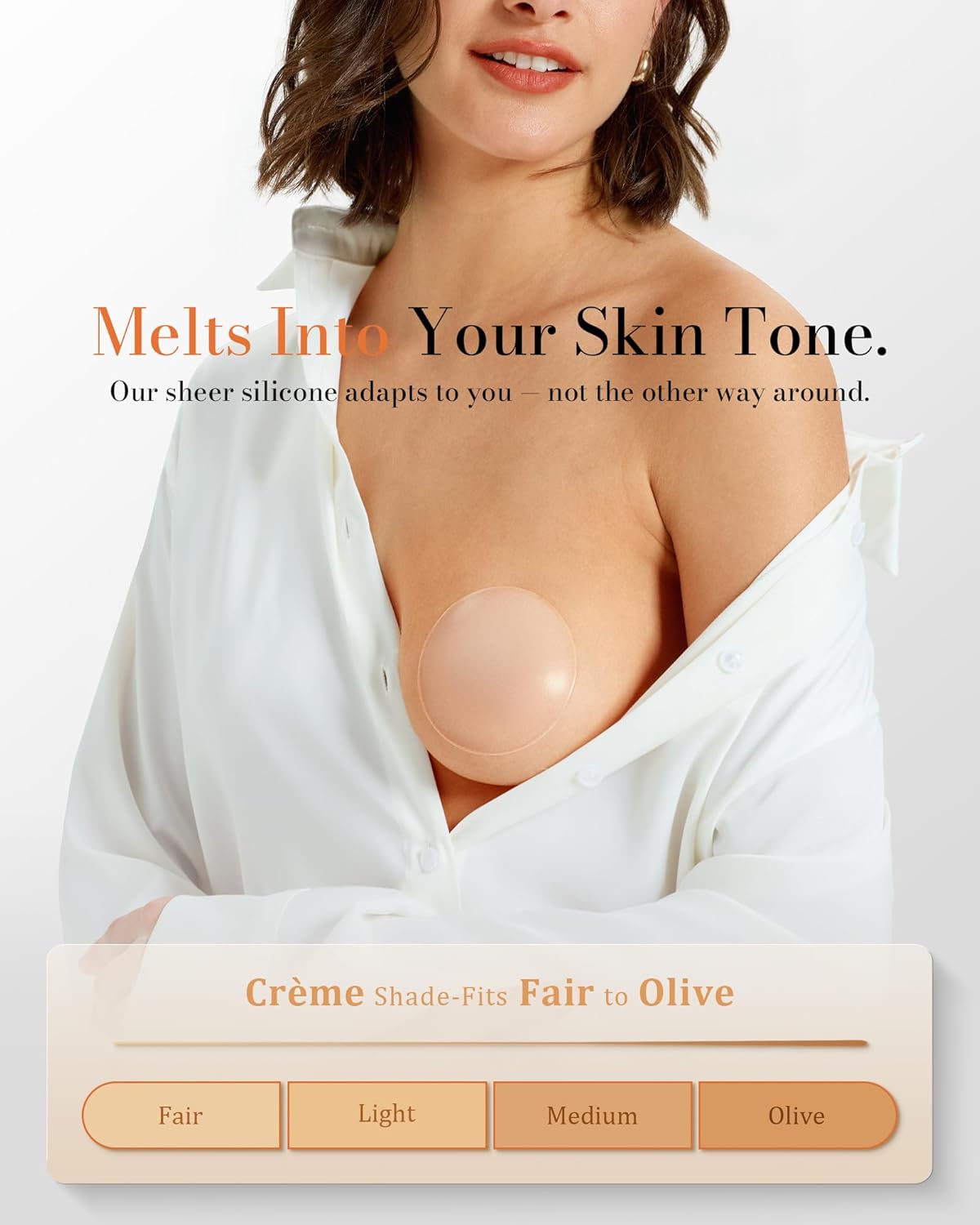 VOCH GALA Nipple Covers for Women – 2025 Cloud Series Second-Skin Sticky Pasties, Reusable 2 Pairs with Travel Case - Image 5