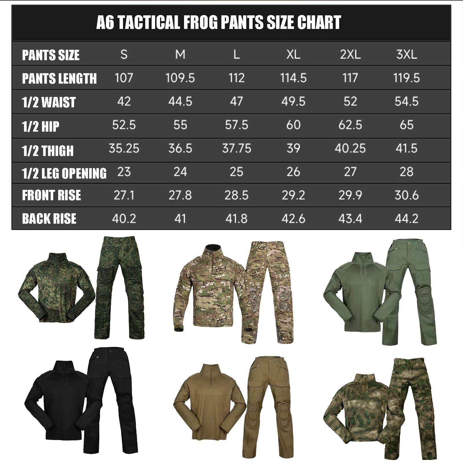 Conjunto de Uniforme de Camuflaje Ruso: Camisa y Pantalones con Rodilleras | Suave y transpirable, Comodidad elástica flexible, Puños ajustables, Entrenamiento al aire libre, Airsoft