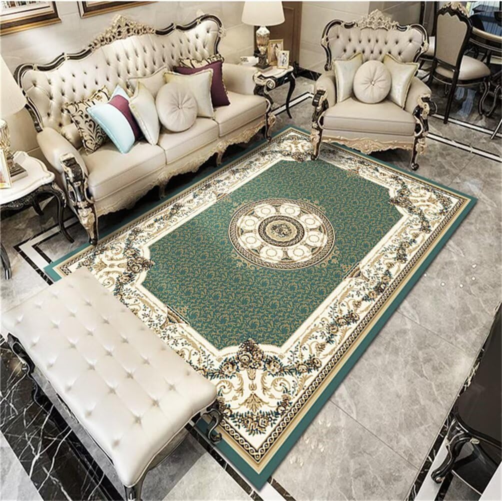 Tapis enfant chambre vert pour des moments de jeu doux et fleuris
