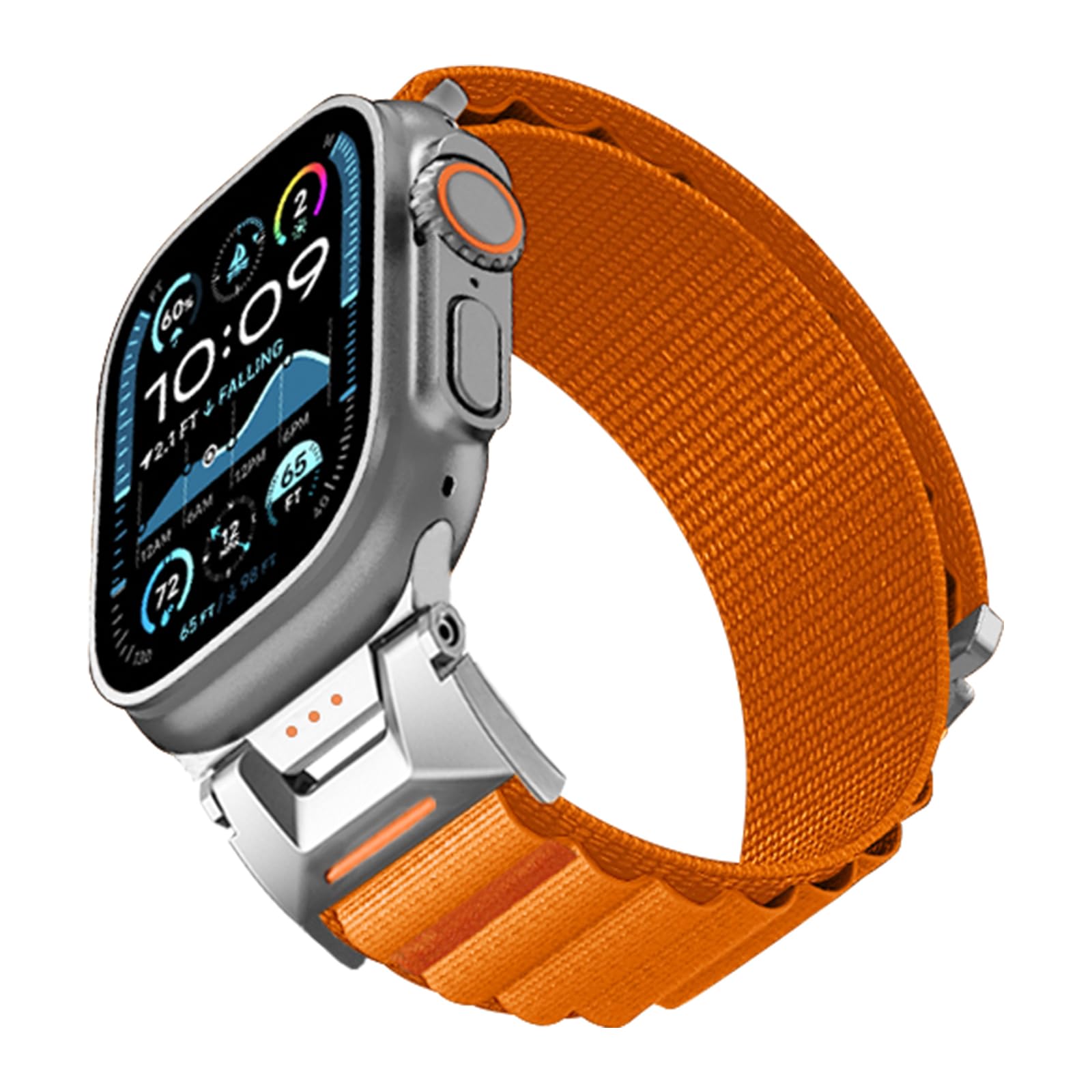 Zspoly Alpine Loop Nylon Armband Kompatibel mit Apple Watch Armband 45mm 44mm 46mm 49mm 42mm 40mm 41mm 38mm, Stoff Sport C-Haken Nylon Band für iWatch Ultra 3 2 SE Series 11 10 9 8 7 6 5 4 3 2 1
