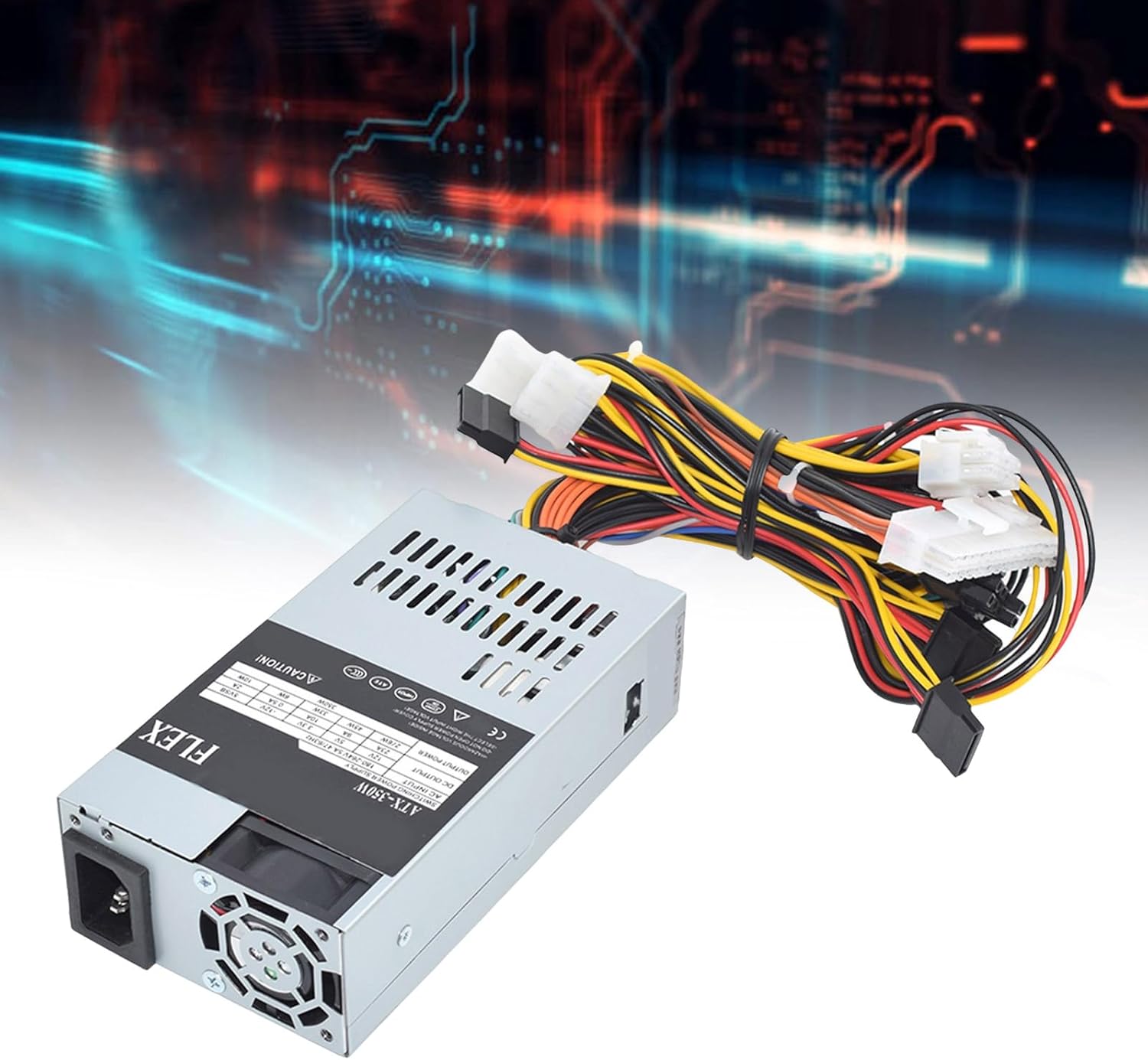 新しい 350 ワット 220 V 電源制御 POS レジ機用小型 ITX ケース小型 1U フレキシブル PC 供給 ITX ケー