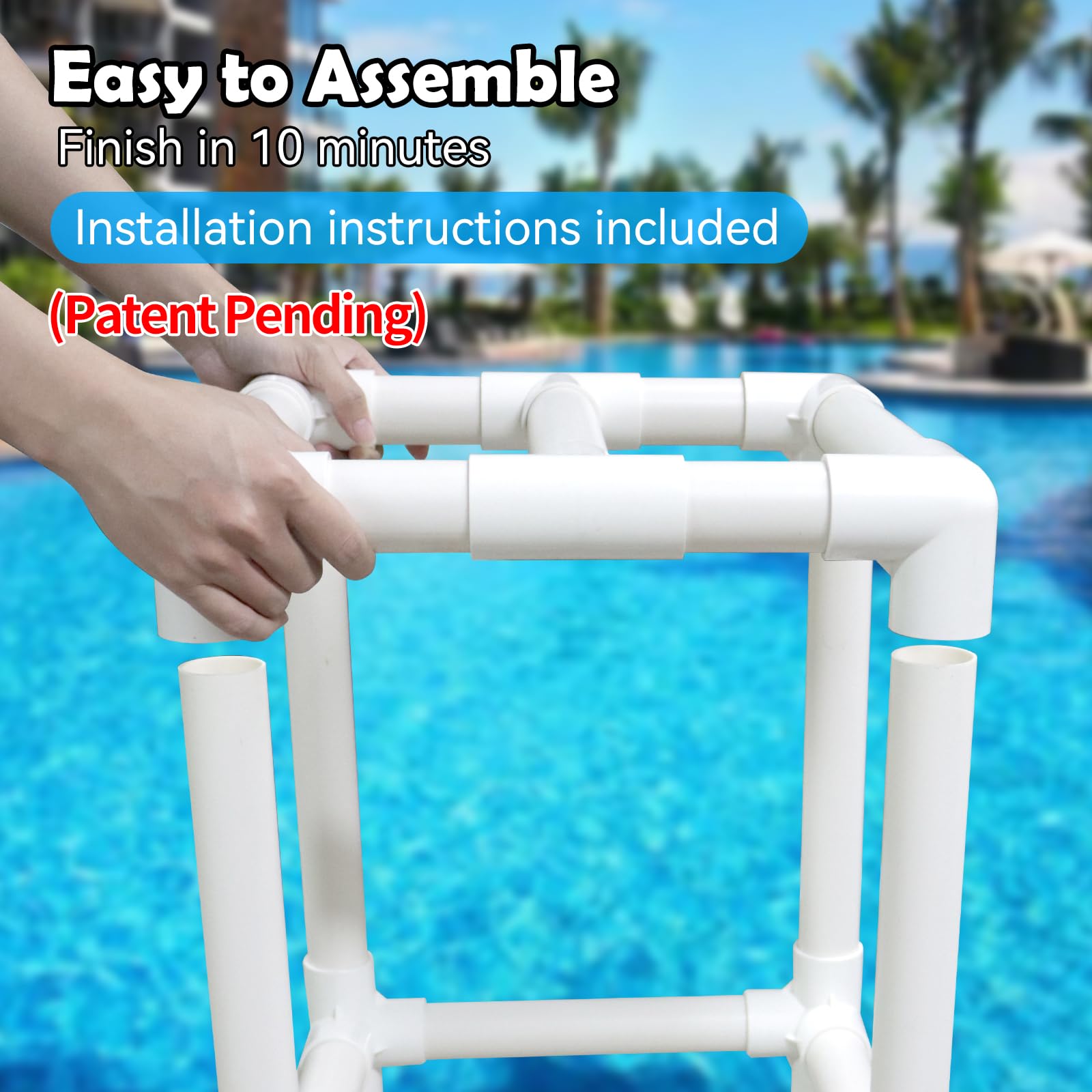 pvc pipe pool chair