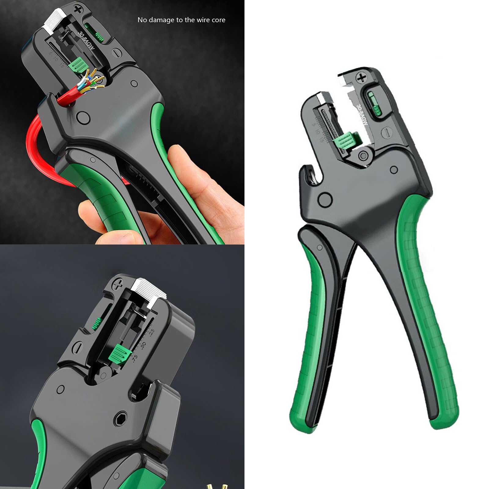 Alicates automáticos para pelar cables, multifuncionales, alicates de corte rápido de alambre, alicates de electricista con mango ergonómico