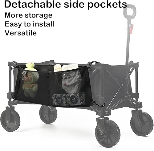 Miniatura 2 de Red de carga para cochecito y organizador de accesorios compatibles con WONDERFOLD todos los modelos de la serie W, color negro