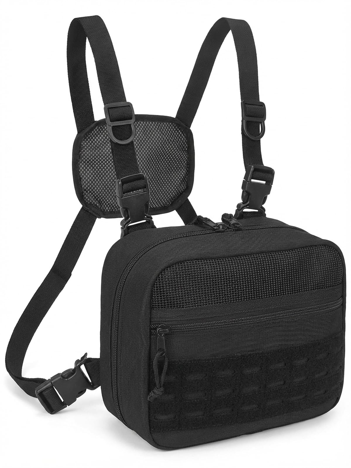 SMONT Tactical Molle Admin Pouch Detachable Magazine Pouches Plate Carrier Accessory Chest Bag for Men