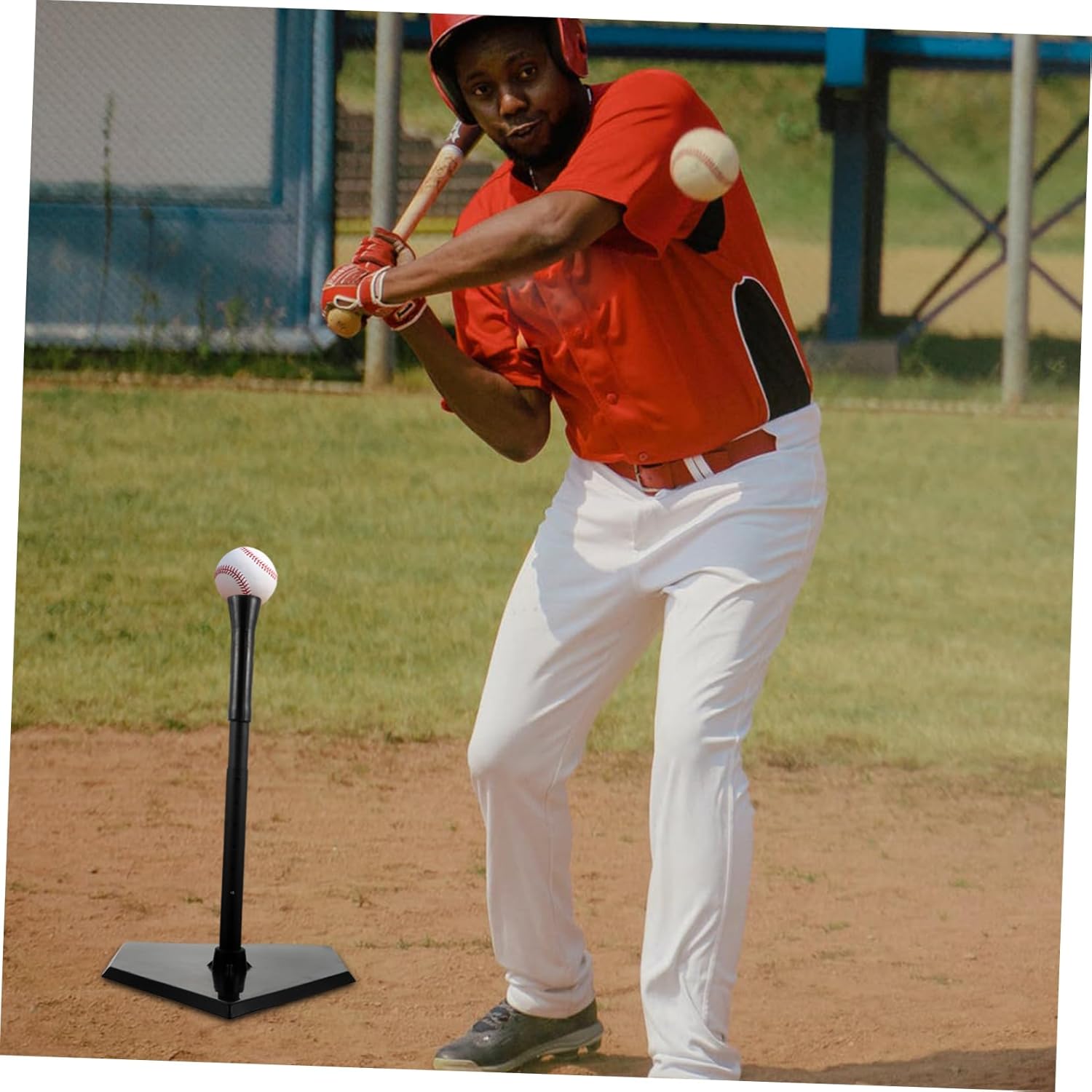 Baseball Softball Batting Tee Durable Seat Trainer Outdoor Boys and Girls Adults Improve Batting Skills