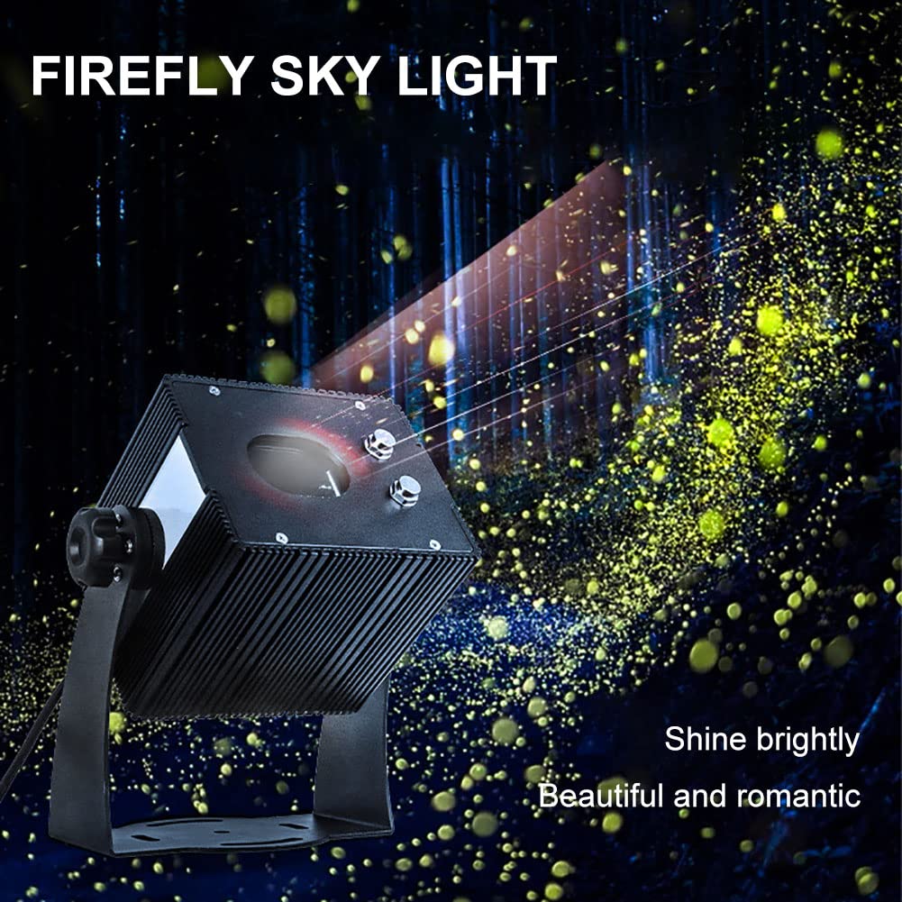 Proiettore di lucciole a LED - Luci Natalizie da Esterno per Giardino, Patio e Feste di Natale. Luce paesaggistica con Effetto Cielo Stellato in Movimento.