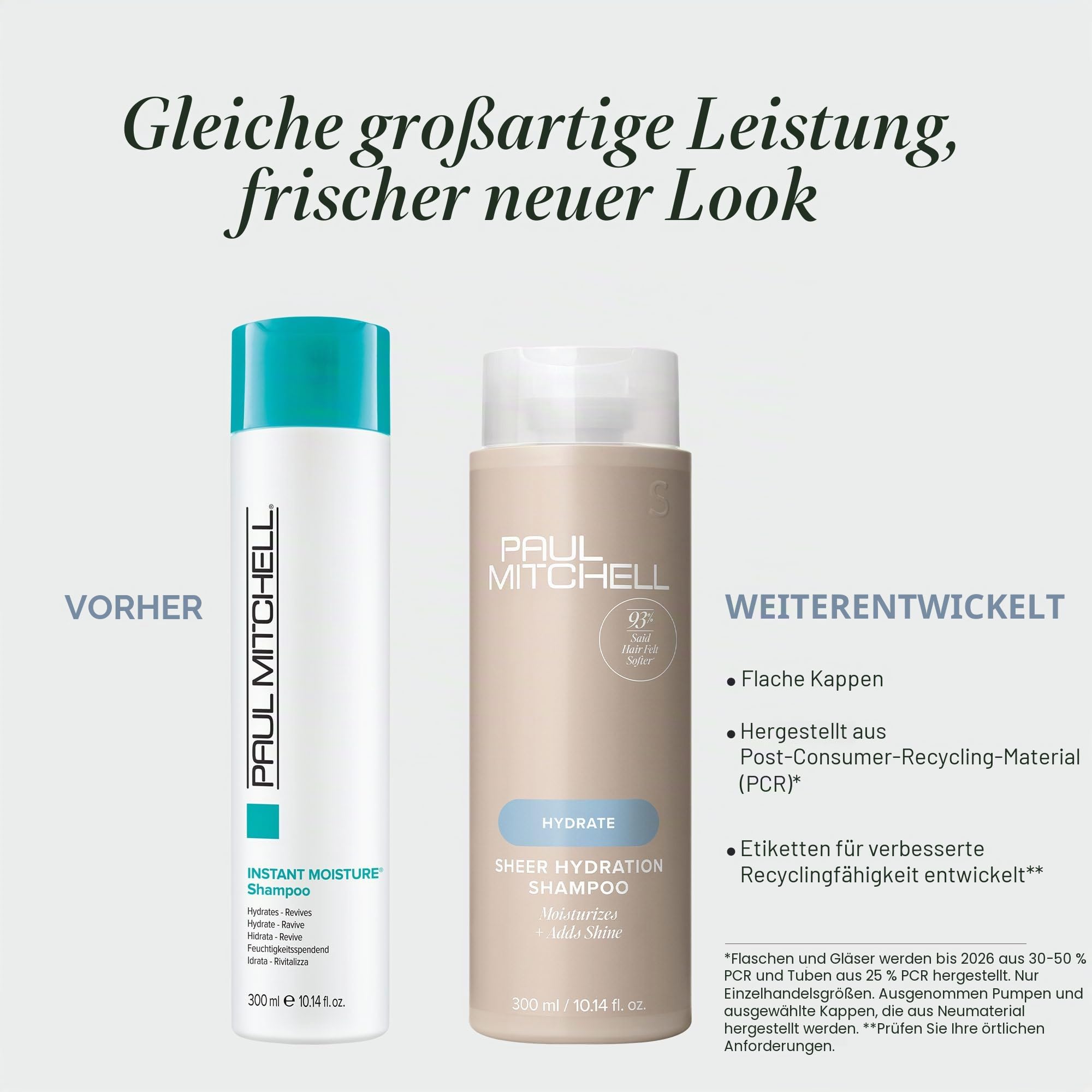 Paul Mitchell Instant Moisture Shampoo - feuchtigkeitsspendende Haarwäsche, Pflege-Shampoo ideal für trockene Haare, 1000 ml (1er Pack)