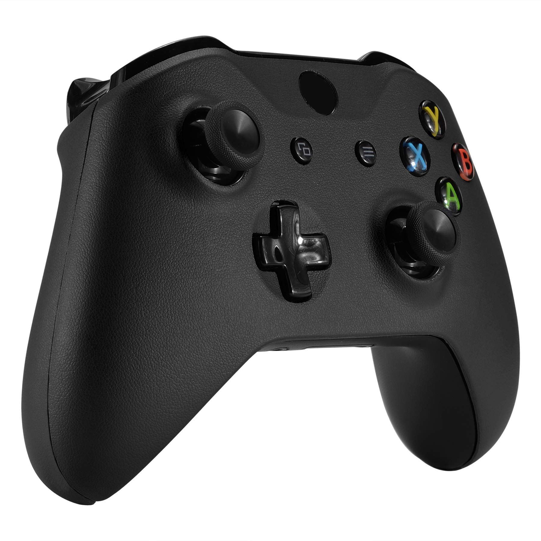 eXtremeRate Cover Grip per Xbox One S X Controller Model 1708,Custodia Frontale Case Scocca Copertura Impugnatura Shell Ricambio per Xbox One S X Joystick-PU Nera
