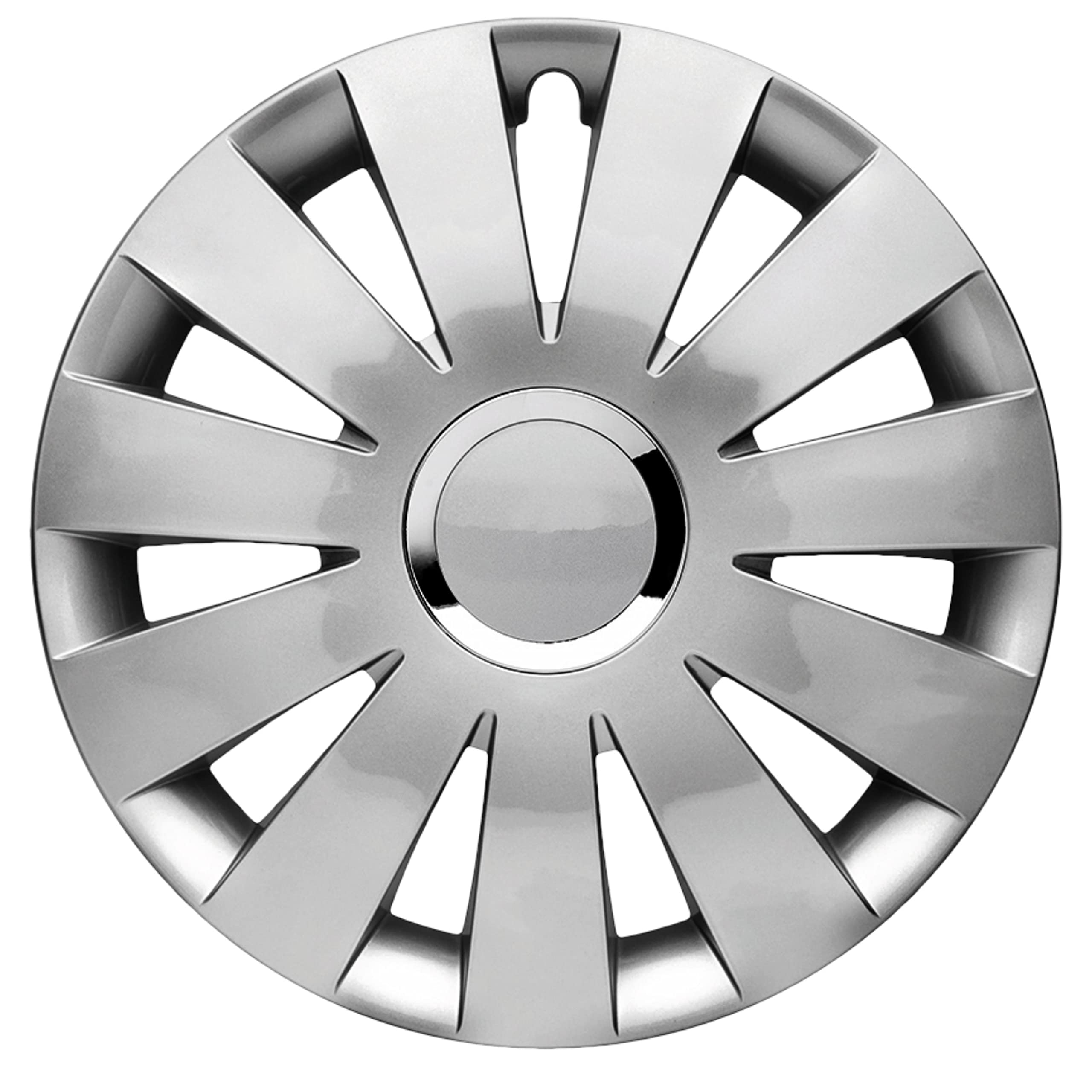 Albrecht Copricerchi 16 Pollici Argento Neri Per Cerchioni In Acciaio Borchie Pollici F 1134560