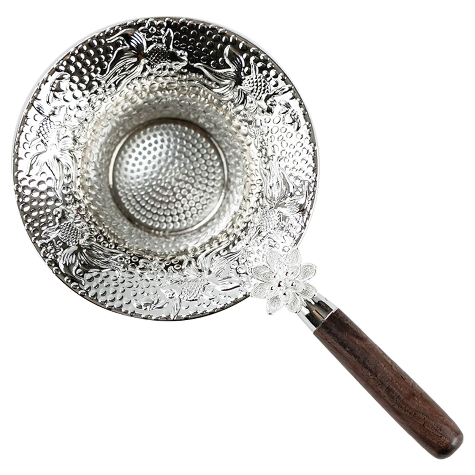 NEWFT Practical Teas Infuser for Teas Enthusiasts and Casual Sipper Fine Meshes Teas Strainer with Wood Handle Kitchenwares
