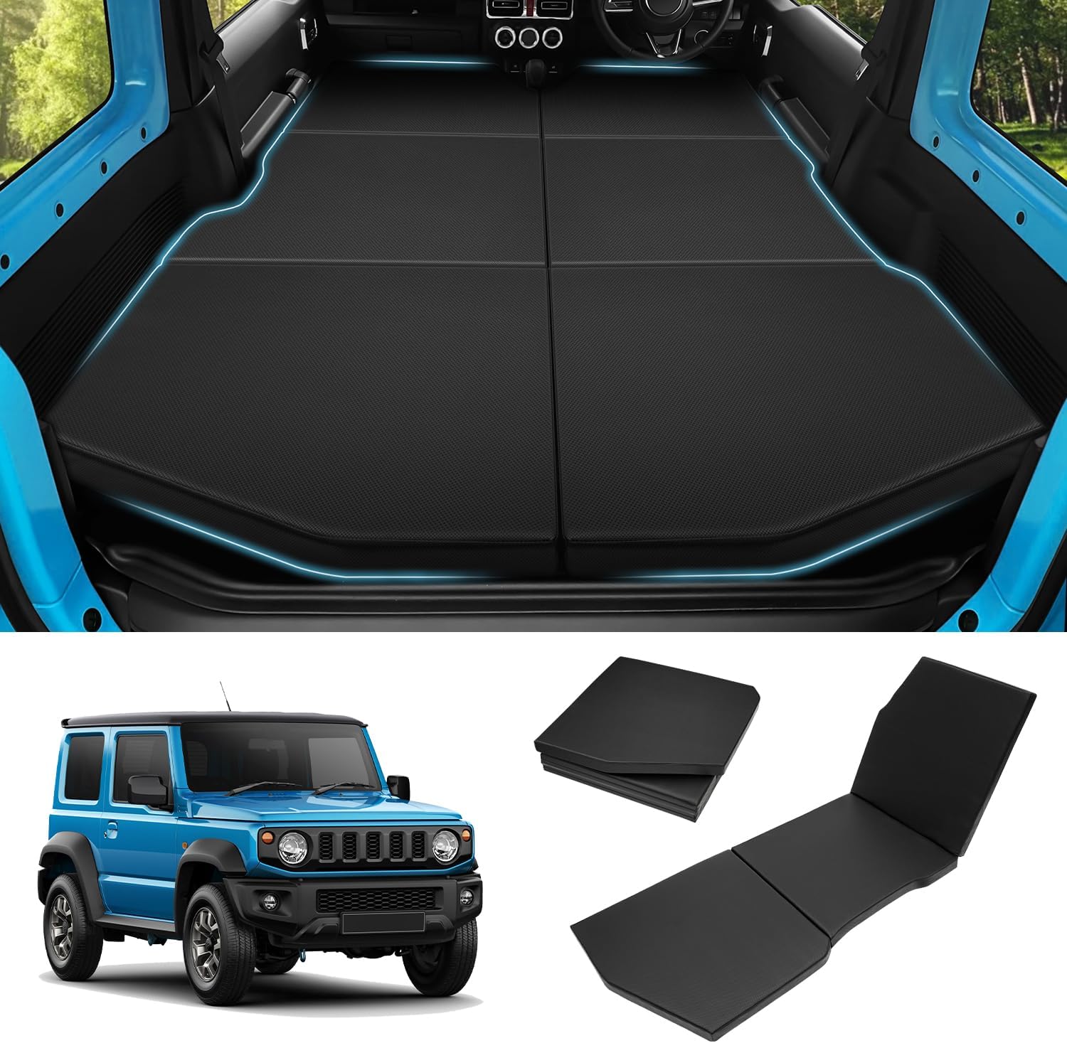 (新品未使用)ジムニー 車中泊マット　2枚組　GIMUYA GIMUYA スズキ ジムニー JB64 JB74 車中泊マット 折りたたみ式