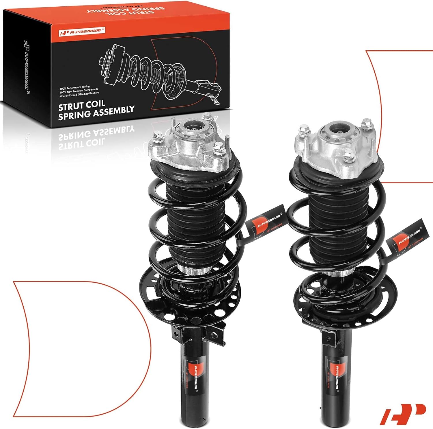 A-Premium Front Complete Strut & Coil Spring Assembly Compatible with BMW X3 2018-2020, BMW X4 2019-2021, 2-PC Set