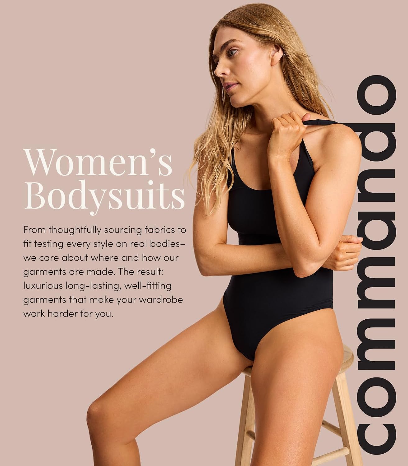 commando Women's Mockneck Sleeveless Thong Bodysuit