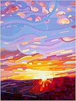 Vista 2 de Trademark Fine Art Lienzo decorativo para pared, diseño de Mandy Budan "Firefall", para sala de estar, dormitorio u oficina, 24 x 32 pulgadas