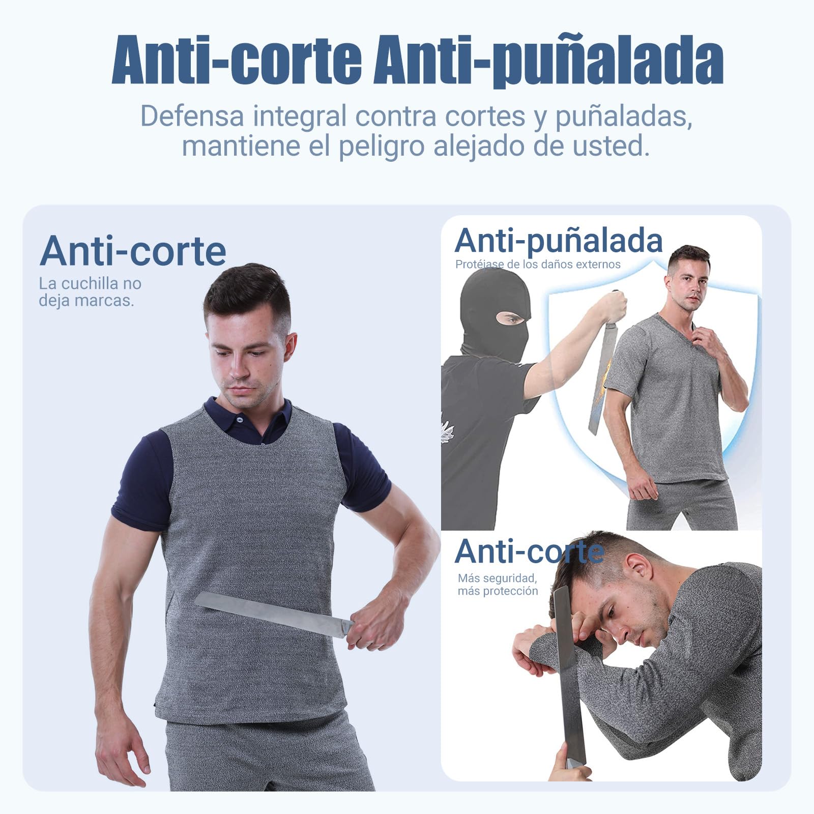 Chaleco antipuñaladas, Ropa Anti puñaladas, Ropa de Seguridad, Suave y cómodo, para la fabricación de Metales, procesamiento de Chapa, producción de Herramientas