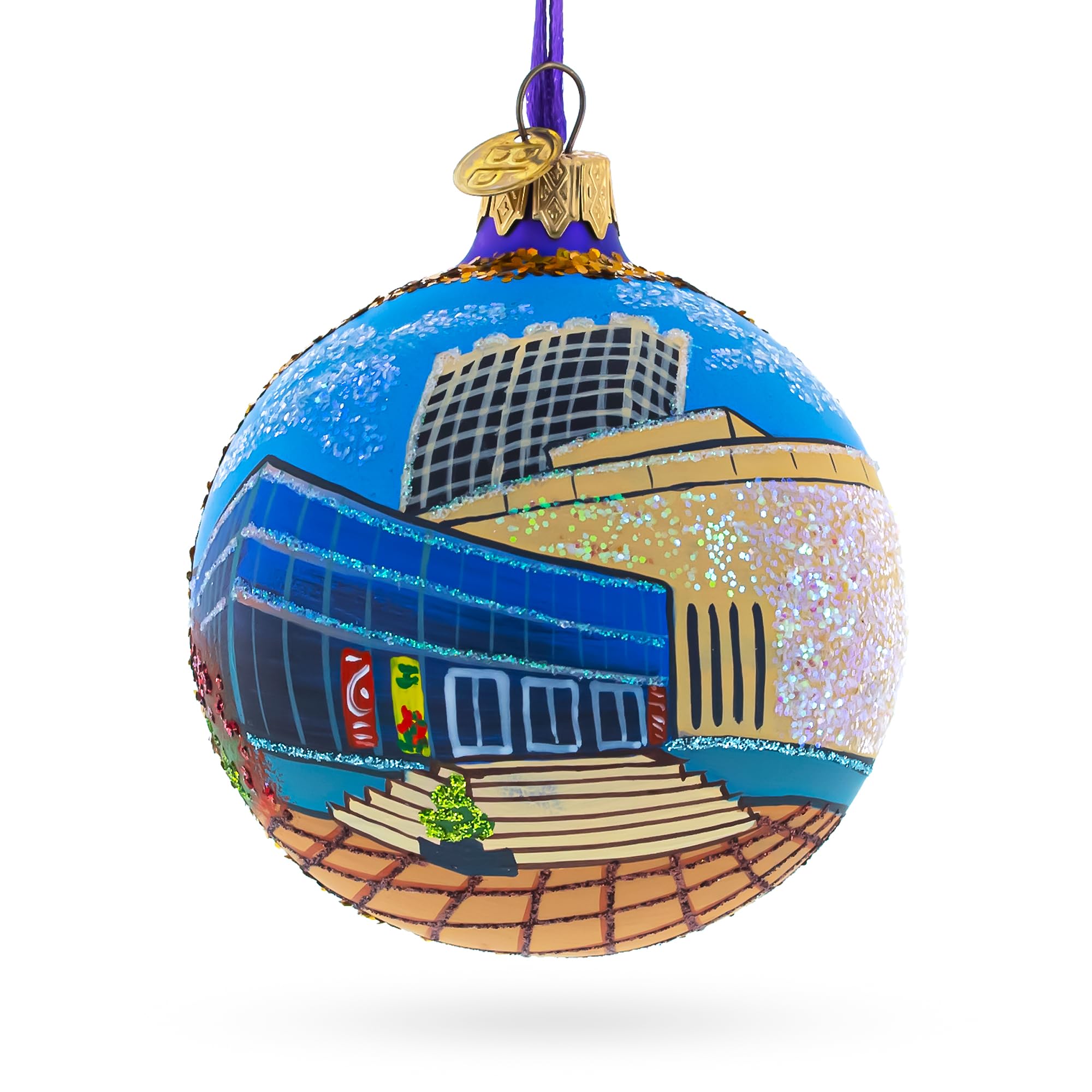Ornement de Noël en verre de Houston de 8.25 cm, une pièce d'exception