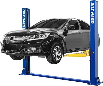 BILT HARD 11000lbs 2 Post Car Lift, Clear Floor Auto Lift with 220V 3HP Motor & Double Lock Release for Home Garage and Auto Shop