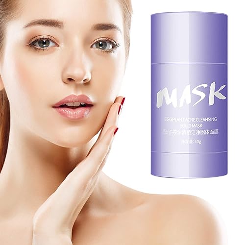 Miniatura 2 de 2 unidades de arcilla purificadora de berenjena de té verde, control de aceite, antiacné, sólido fino, hidrata y controla el aceite, aclarador del