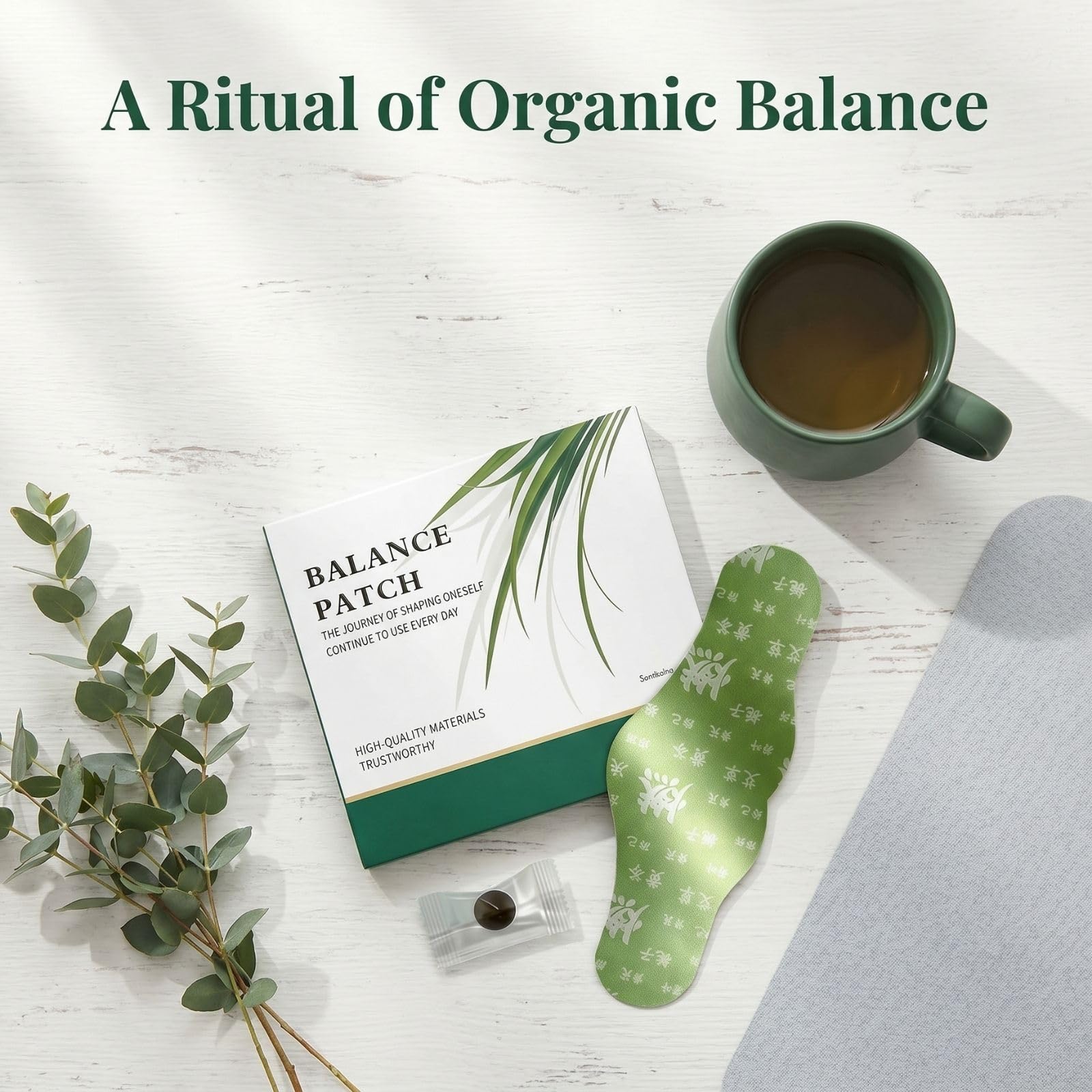 2 Boxes Balance Patch, Japanese Herbal Stomach Patch with Plant-Based Ingredients, Promotes Abdominal Comfort, Non-Irritating & Comfortable Adhesive, Easy Topical Use (10 Patches) — Amazon image 4