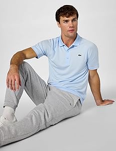 Lacoste Mens Sport Short Sleeve Regular Fit Green Croc Polo