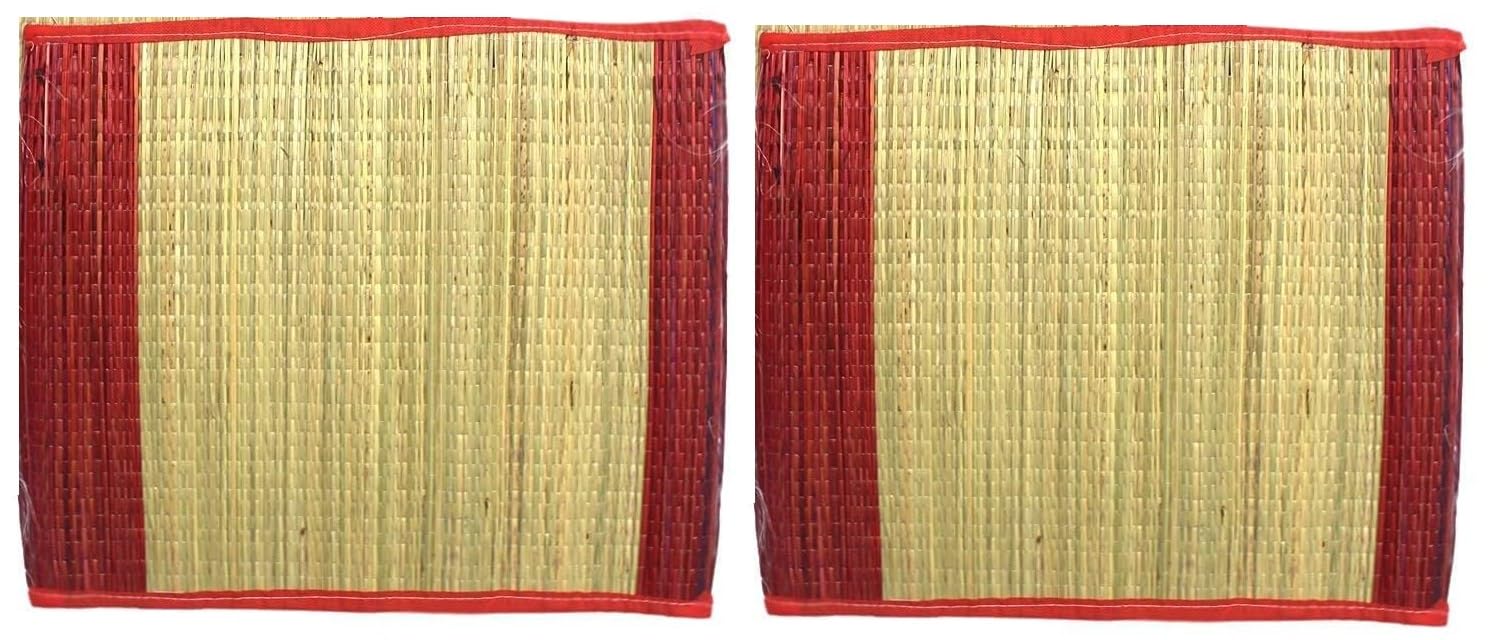 Magrido Kusha Aasan for Puja/Grass Pooja Aasan for Home/Handmade Sitting Mat for Temple - Brown (Pack of 2) (B09XQ83ZJL) Amazon Price History, Amazon Price Tracker