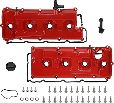 أغطية صمامات الألومنيوم VK45DE متوافقة مع إنفينيتي FX45 2003-2008 إنفينيتي M45 2003-2010 إنفينيتي Q45 2002-2006 استبدال # 13264AR001 13264AR010 13264-AR001 13264-AR010