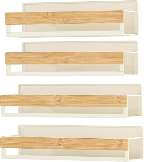 SONGMICS Portaspezie Magnetico senza Forare, Set di 4