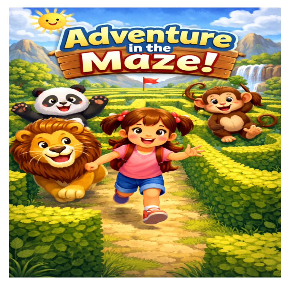 Adventure in the Maze: Fun & Challenging Mazes for Kids Ages 4-10 to Boost Kids’ Problem-Solving & Creativity