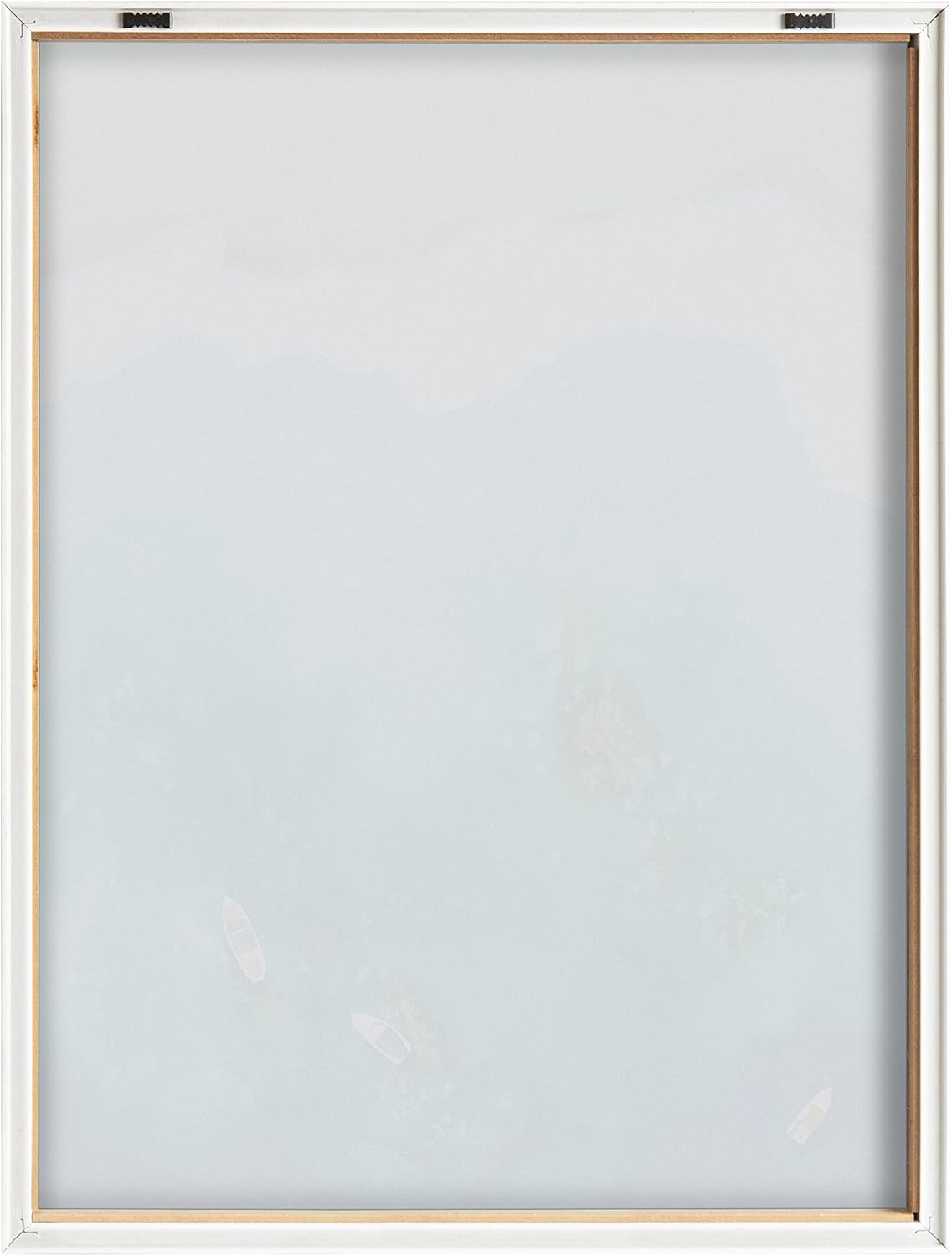 Kate and Laurel Blake Voyage Framed Printed Glass Wall Art by Janet Meinke-Lau; 18x24 Natural; Vibrant Ocean Beach Art for Bathroom; Bedroom; Living Room