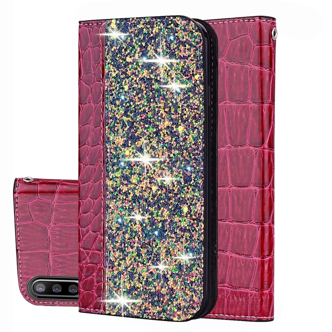Étui en cuir pour Xiaomi Redmi Note 8 Pro à texture crocodile style chic - 8