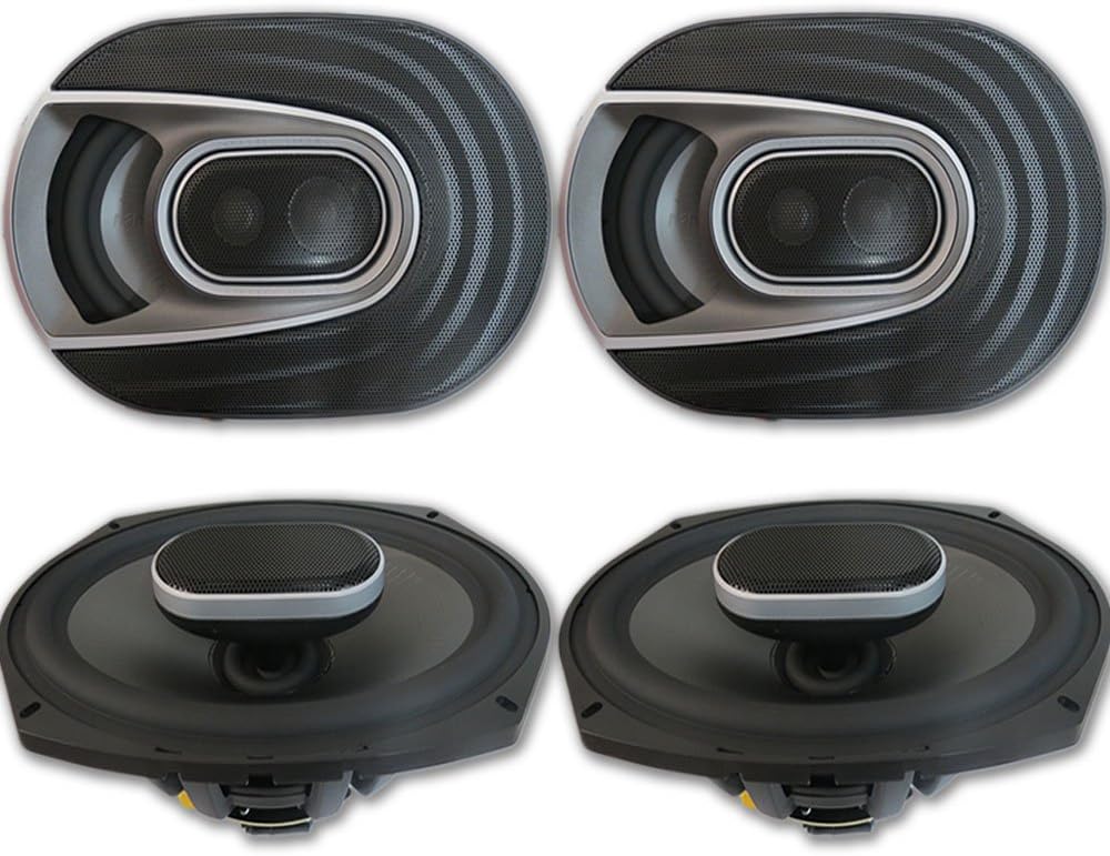 4 x Polk Audio MM 6x9 Inch 3way Car Audio Boat Motorcycle Ultra Marine