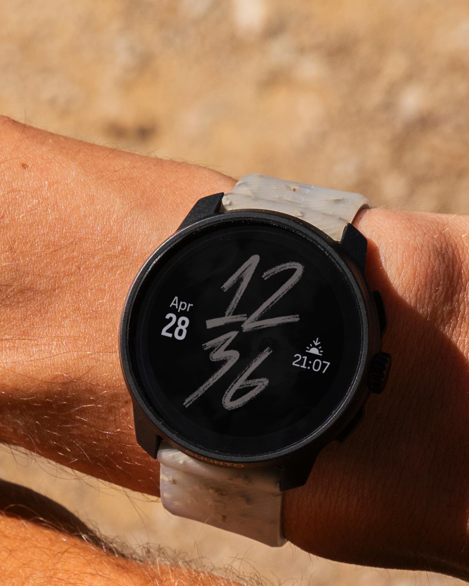 SUUNTO Pasek do Zegarka 22 Ath6 Silicone Strap Gravel Gray S+M