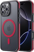 Vista 72 de Funda Magnética para iPhone Air Compatible con MagSafe Resistente a Caídas de 16 Pies Cubierta Trasera con Sensación de Piel Mate a Prueba de Golpes