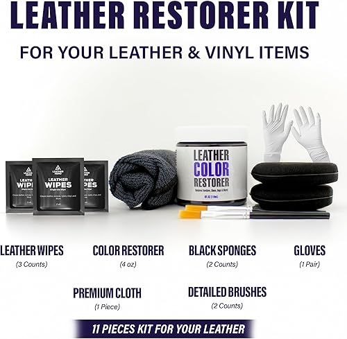 Miniatura 2 de Leather Hero - Restaurador y aplicador de cuero de color Reparación, renovar sofá de cuero y vinilo, bolsos, zapatos, asientos de coche, sofás 118